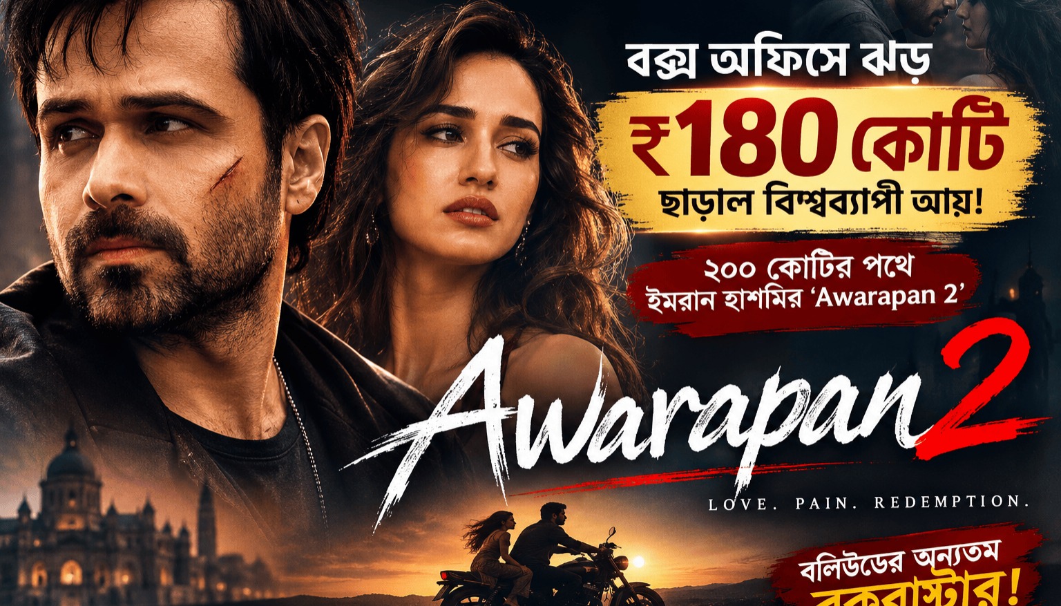 Awarapan 2 Box Office: Emraan Hashmi’s Film Crosses ₹180 Crore Worldwide
