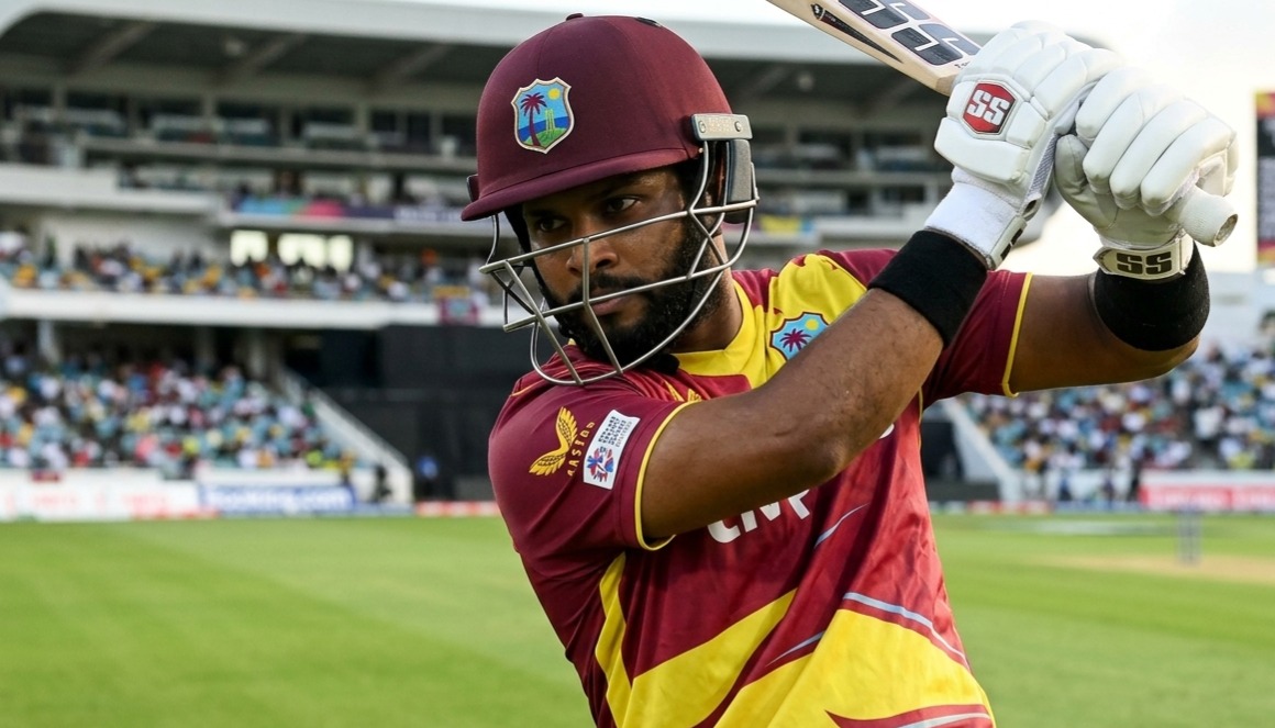 Hope and Rutherford Power West Indies to Record Chase Against India